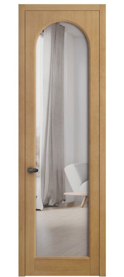 Межкомнатная дверь Палаццо 6804 Бук натуральный матовый Двустороннее зеркало, триплекс Цена 25025700 so'm | Volhovec