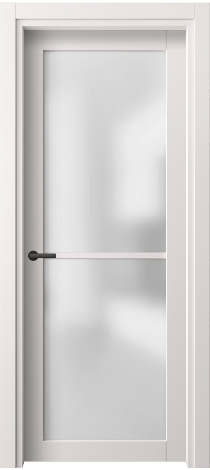 Межкомнатная дверь Нео 2108 ПЭТ кремово-серый Сатинированное стекло Цена 6434900 so'm | Volhovec