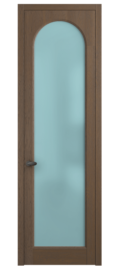 Межкомнатная дверь Палаццо 6804 Дуб туманный матовый Сатинированное голубое стекло, триплекс Цена 30963450 so'm | Volhovec