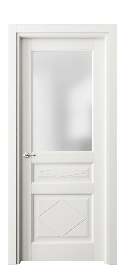 Межкомнатная дверь Тоскана Ромбо 6344 Матовый серый Сатинированное стекло Цена 20076500 so'm | Volhovec