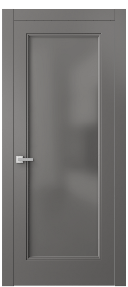 Межкомнатная дверь Linea 8300 Матовый классический серый Сатинированное серое стекло, триплекс Цена 15163900 so'm | Volhovec