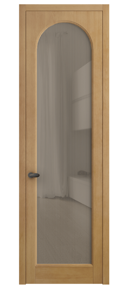 Межкомнатная дверь Палаццо 6804 Бук натуральный матовый Рифлёное бронзовое стекло "Дюна", триплекс Цена 26446700 so'm | Volhovec