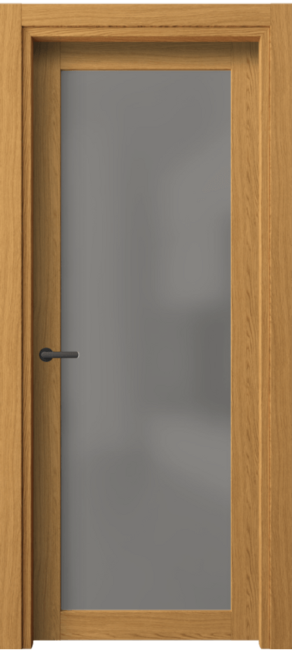 Межкомнатная дверь Нео 2102 Ванильный дуб Сатинированное серое стекло, триплекс Цена 39270 ₽ | Volhovec