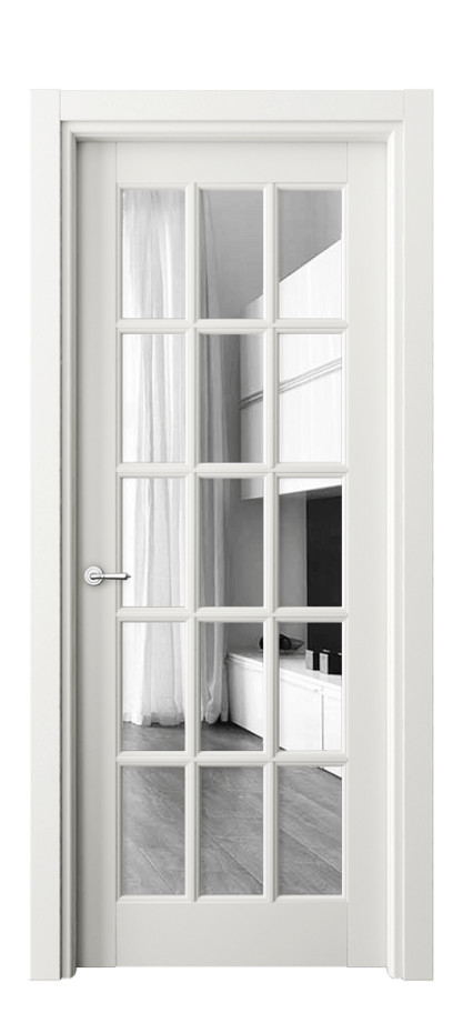 Межкомнатная дверь Тоскана Грильято 6311 Матовый серый Двустороннее зеркало, триплекс Цена 23324500 so'm | Volhovec