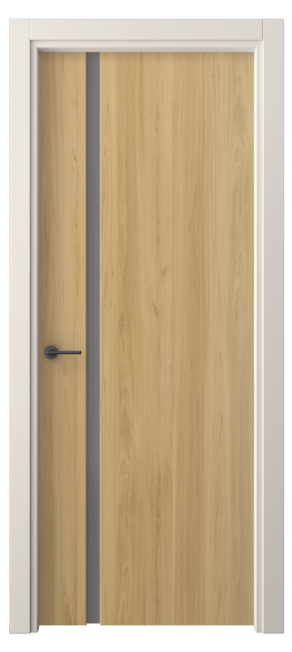 Межкомнатная дверь Freedom 4222 Солнечный вяз Сатинированное серое стекло, триплекс Цена 32639 ₽ | Volhovec