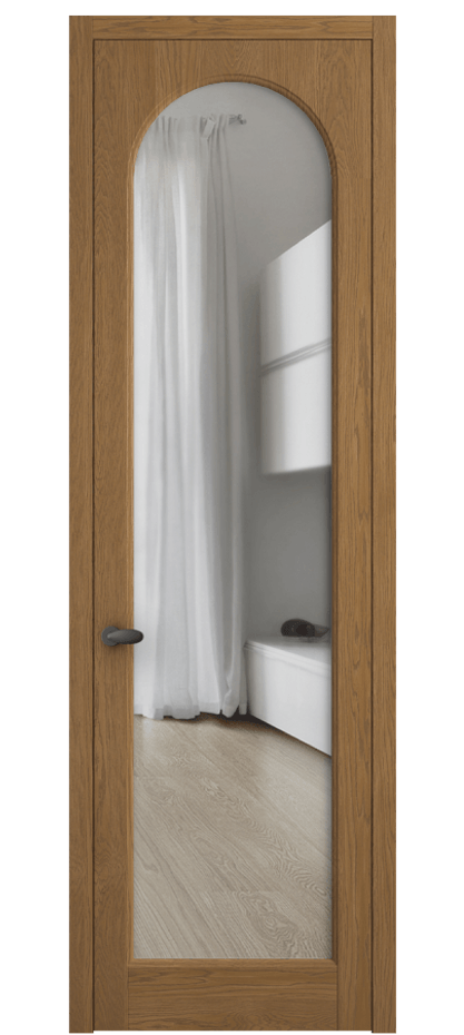 Межкомнатная дверь Палаццо 6804 Дуб пряный матовый Прозрачное стекло Цена 30963450 so'm | Volhovec