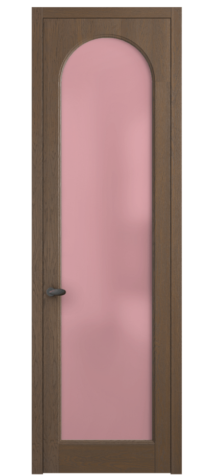 Межкомнатная дверь Палаццо 6804 Дуб туманный матовый Сатинированное розовое стекло, триплекс Цена 30963450 so'm | Volhovec