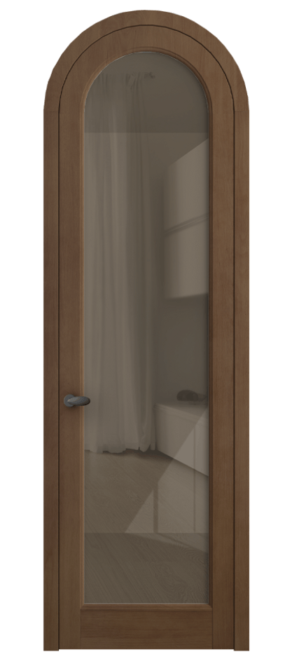 Межкомнатная дверь Палаццо 6814 Бук тёмный матовый Рефлективное бронзовое стекло "Стопсол", калёное Цена 36487080 so'm | Volhovec