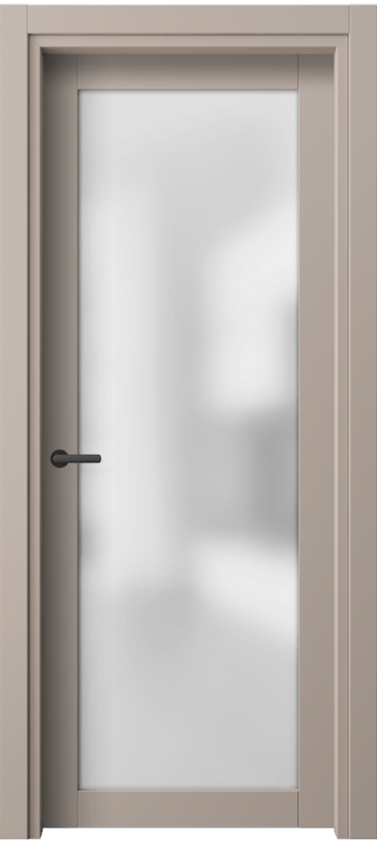 Межкомнатная дверь Нео 2102 ПЭТ серо-коричневый  Сатинированное стекло Цена 5409750 so'm | Volhovec