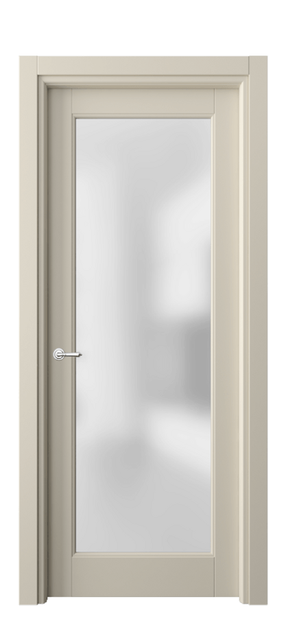 Межкомнатная дверь Тоскана Ромбо 6300 Матовый бежево-серый Сатинированное стекло Цена 18736700 so'm | Volhovec