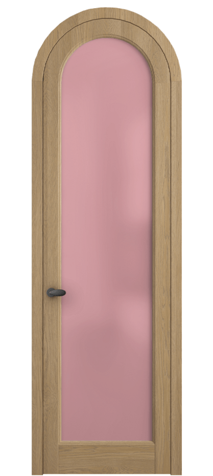 Межкомнатная дверь Палаццо 6814 Дуб соломенный матовый Сатинированное розовое стекло, триплекс Цена 41888910 so'm | Volhovec