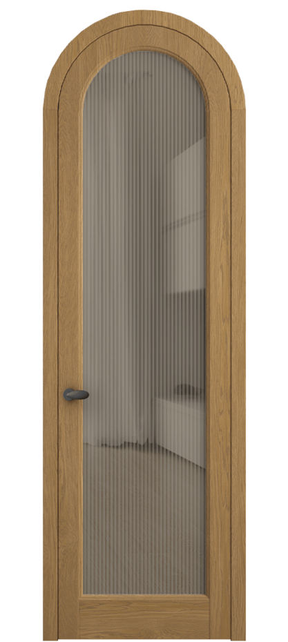 Межкомнатная дверь Палаццо 6814 Дуб солнечный матовый Рифлёное бронзовое стекло "Мору", триплекс Цена 43512910 so'm | Volhovec