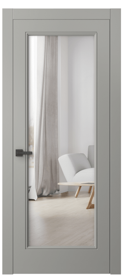 Межкомнатная дверь Linea 8300 Матовый нейтральный серый Двустороннее зеркало, триплекс Цена 12455880 so'm | Volhovec