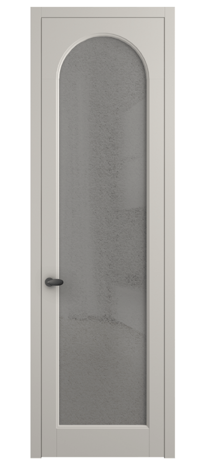 Межкомнатная дверь Палаццо 6804 Матовый облачно-серый Фактурное серое стекло "Лёд", триплекс Цена 20914950 so'm | Volhovec