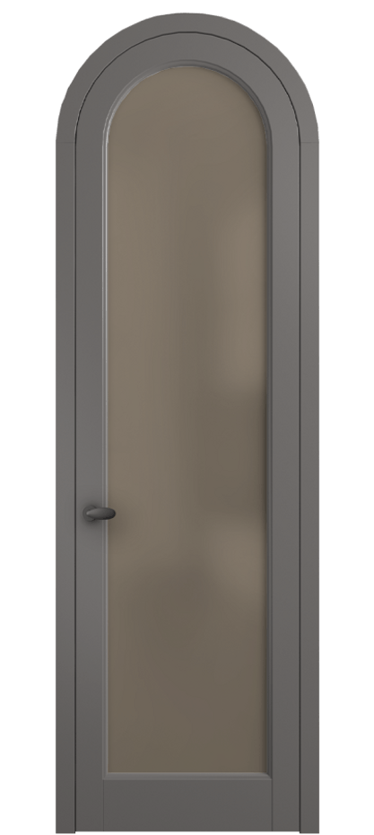 Межкомнатная дверь Palazzo 6814 Матовый классический серый Сатинированное бронзовое стекло, триплекс Цена 125159 ₽ | Volhovec