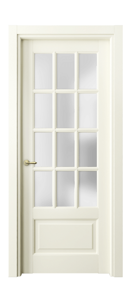 Межкомнатная дверь Тоскана Грильято 6313 Матовый молочно-белый Сатинированное стекло Цена 22715500 so'm | Volhovec