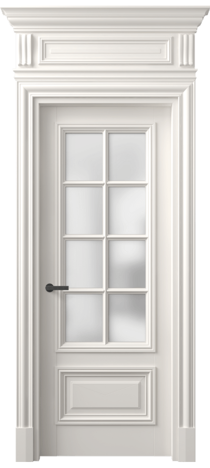 Межкомнатная дверь Antique 7316 Бук пудровый белый Сатинированное стекло Цена 36338830 so'm | Volhovec