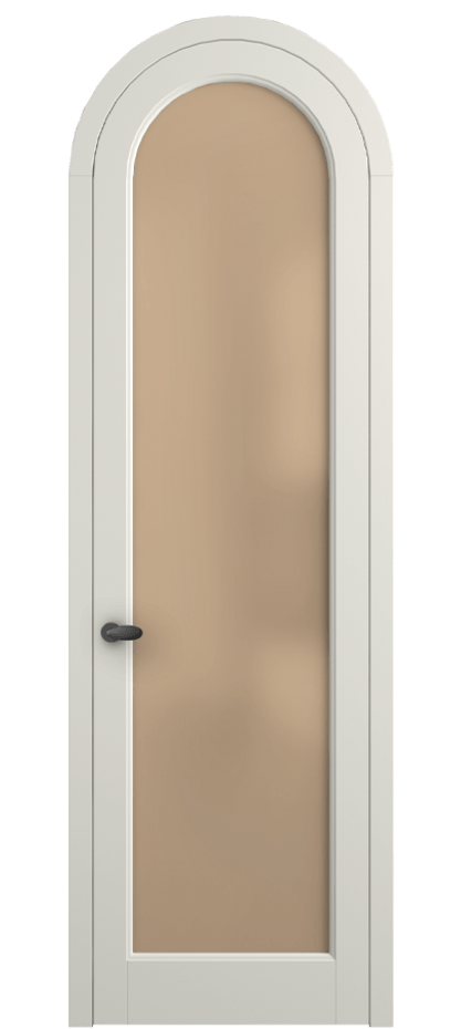 Межкомнатная дверь Палаццо 6814 Матовый жемчужный Сатинированное оранжевое стекло, триплекс Цена 25407340 so'm | Volhovec