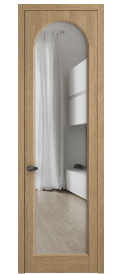 Межкомнатная дверь Палаццо 6804 Дуб соломенный матовый Прозрачное стекло Цена 30963450 so'm | Volhovec
