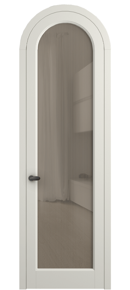 Межкомнатная дверь Палаццо 6814 Матовый жемчужный Рифлёное бронзовое стекло "Дюна", триплекс Цена 26625340 so'm | Volhovec