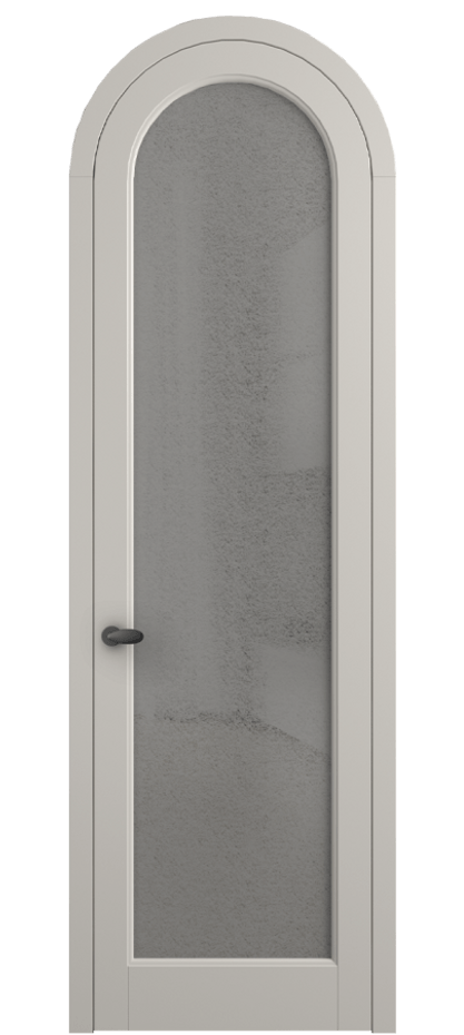 Межкомнатная дверь Палаццо 6814 Матовый облачно-серый Фактурное серое стекло "Лёд", триплекс Цена 26625340 so'm | Volhovec