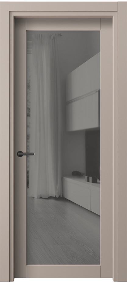 Межкомнатная дверь Нео 2102 ПЭТ серо-коричневый  Двустороннее серое зеркало, триплекс Цена 7084500 so'm | Volhovec