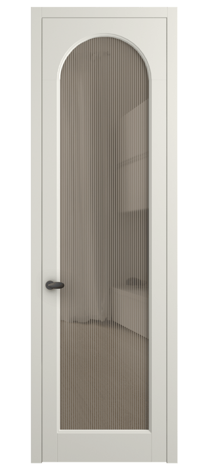 Межкомнатная дверь Палаццо 6804 Матовый жемчужный Рифлёное бронзовое стекло "Дюна", триплекс Цена 20914950 so'm | Volhovec