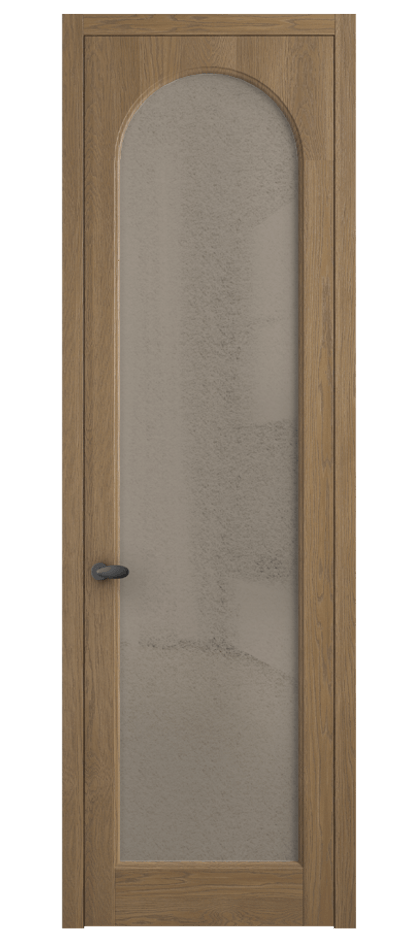 Межкомнатная дверь Палаццо 6804 Дуб мускатный матовый Фактурное бронзовое стекло "Лёд", триплекс Цена 32181450 so'm | Volhovec