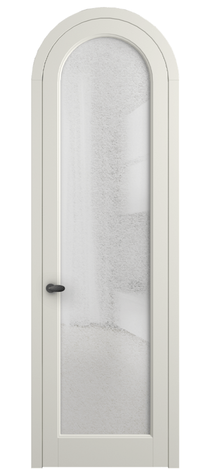 Межкомнатная дверь Палаццо 6814 Матовый жемчужный Фактурное стекло "Лёд", триплекс Цена 26625340 so'm | Volhovec