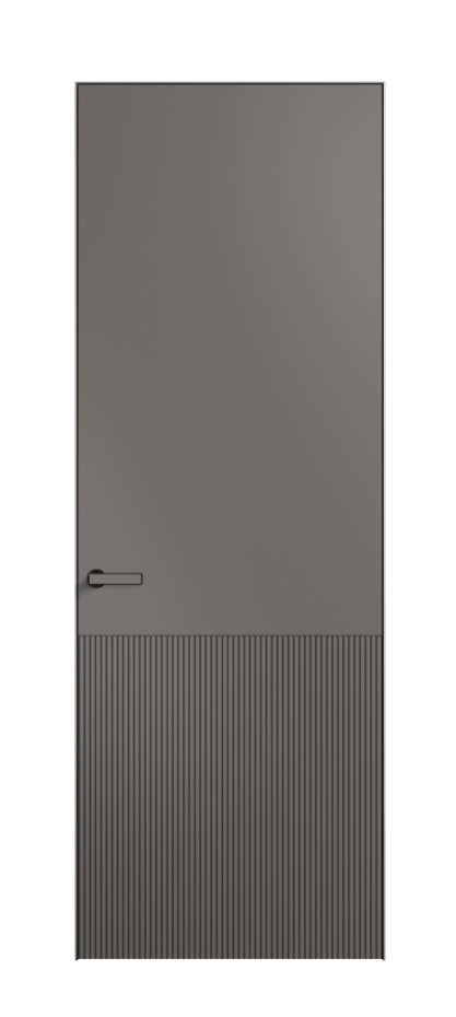 Дверь межкомнатная Velvet АКП 8204 Матовый классический серый. Скрытый короб Черный Цена 14305270 . Фабрика дверей Волховец 8 (800) 551 43 19 Межкомнатная дверь Velvet АКП 8204 Матовый классический серый. Цена 14305270 | Volhovec