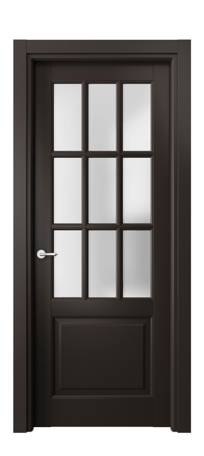 Межкомнатная дверь Тоскана Грильято 6312 Матовый антрацит Сатинированное стекло Цена 22715500 so'm | Volhovec
