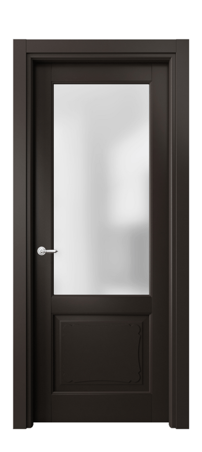 Межкомнатная дверь Тоскана Элегантэ 6322 Матовый антрацит Сатинированное стекло Цена 19305100 so'm | Volhovec