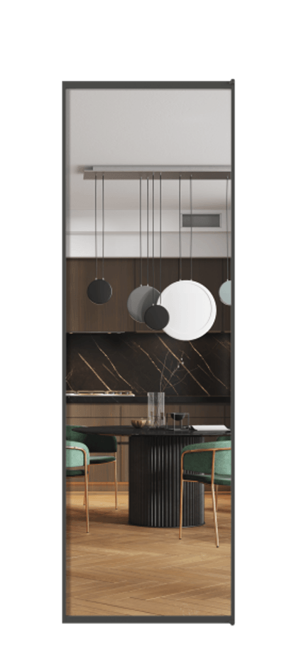 Алюминиевая дверь АЛПЛ040.01  Прозрачное стекло "Кристал Вижн", калёное Цена 27057870  | Volhovec