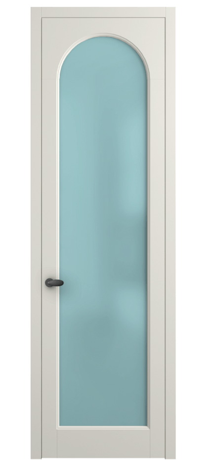 Межкомнатная дверь Палаццо 6804 Матовый жемчужный Сатинированное голубое стекло, триплекс Цена 19696950 so'm | Volhovec