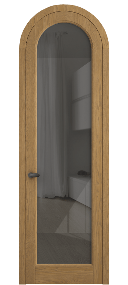 Дверь межкомнатная Палаццо 6814 Дуб солнечный матовый Рефлективное серое стекло "Стопсол", калёное 0536R ДСЛМ Цена 43512910 so'm Наличники уже входят в базовый комплект. Фабрика дверей Волховец 8 (800) 551 43 19 Межкомнатная дверь Палаццо 6814 Дуб солнечный матовый Рефлективное серое стекло "Стопсол", калёное Цена 43512910 so'm | Volhovec