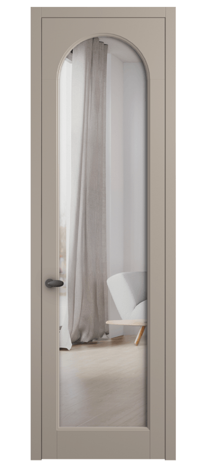 Межкомнатная дверь Палаццо 6804 Матовый бисквитный Двустороннее зеркало, триплекс Цена 20102950 so'm | Volhovec