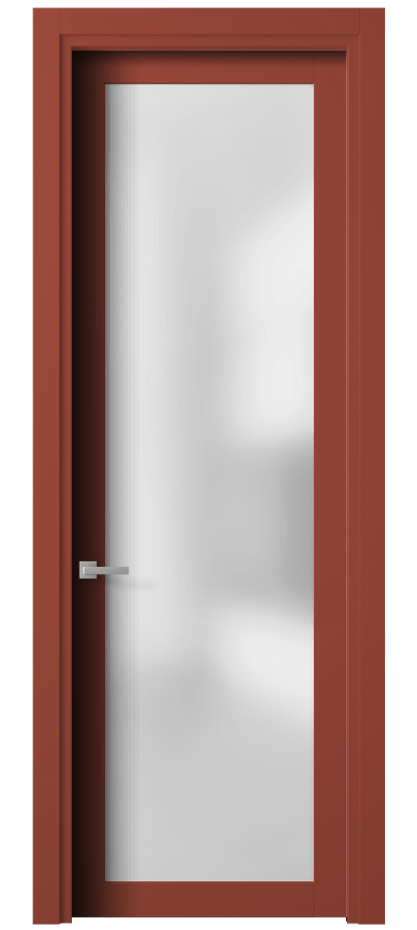 Межкомнатная дверь Planum 2102 Матовый белоснежный Сатинированное стекло Цена 12535110 so'm | Volhovec