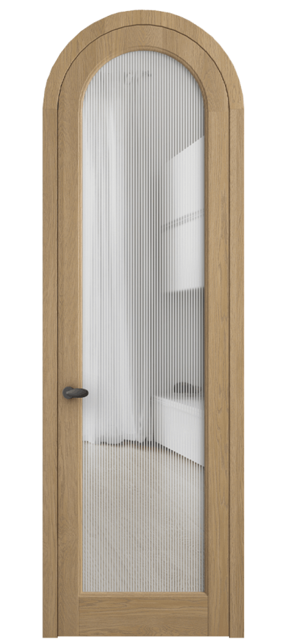 Межкомнатная дверь Палаццо 6814 Дуб соломенный матовый Рифлёное стекло "Дюна", триплекс Цена 43106910 so'm | Volhovec