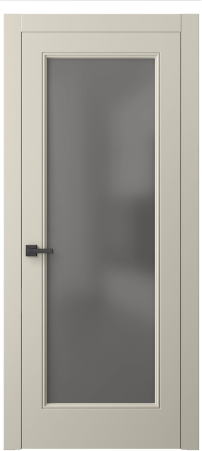 Межкомнатная дверь Linea 8300 Матовый бежево-серый Сатинированное серое стекло, триплекс Цена 15163900 so'm | Volhovec