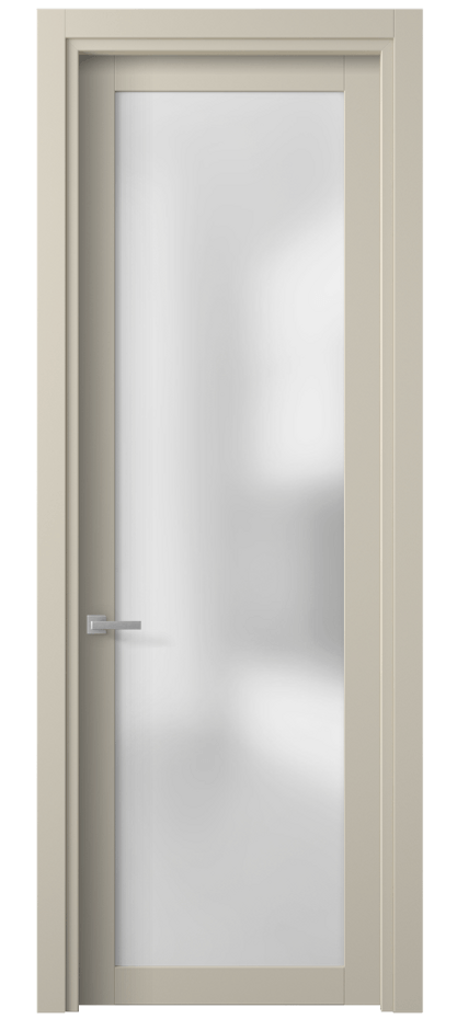 Межкомнатная дверь Planum 2102 ПЭТ светло-бежевый Сатинированное стекло Цена 5147880 so'm | Volhovec