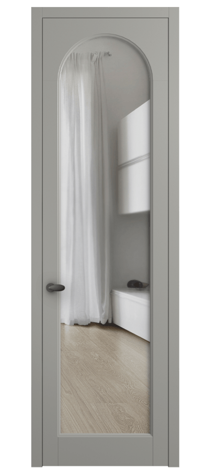 Межкомнатная дверь Палаццо 6804 Матовый нейтральный серый Прозрачное стекло Цена 19696950 so'm | Volhovec