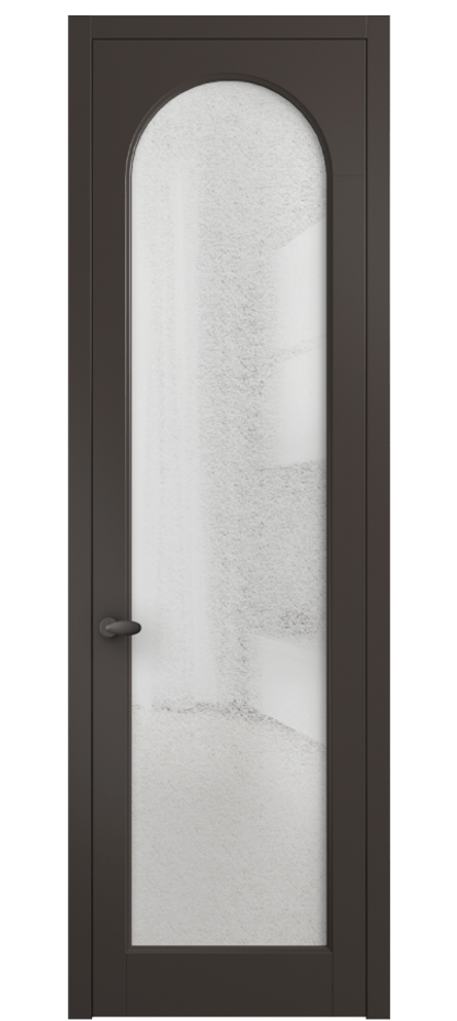 Межкомнатная дверь Палаццо 6804 Матовый антрацит Фактурное стекло "Лёд", триплекс Цена 20914950 so'm | Volhovec