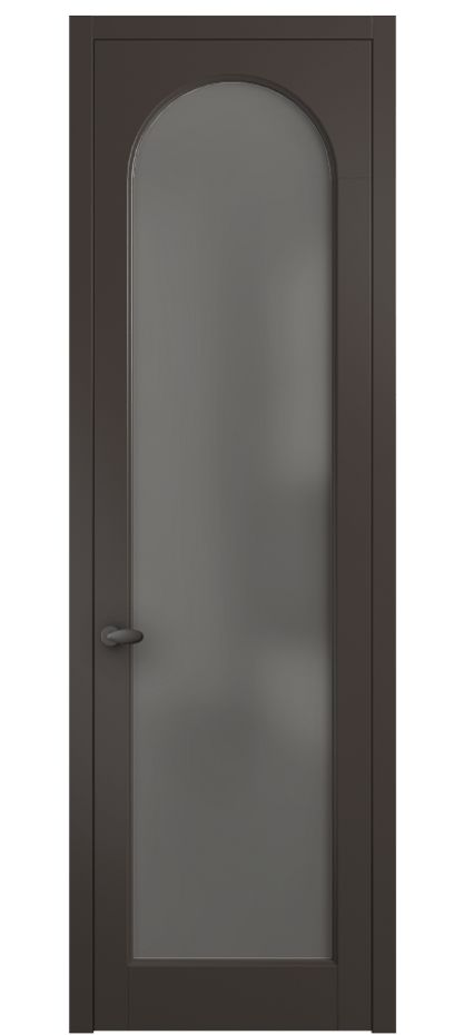 Межкомнатная дверь Палаццо 6804 Матовый антрацит Сатинированное серое стекло, триплекс Цена 19696950 so'm | Volhovec