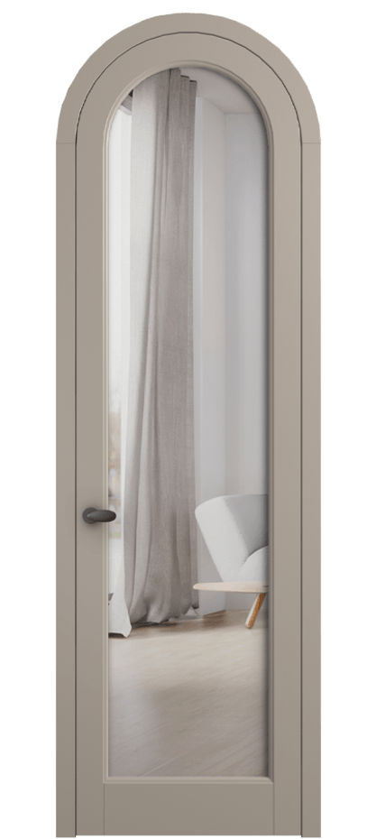 Межкомнатная дверь Палаццо 6814 Матовый бисквитный Двустороннее зеркало, триплекс Цена 25813340 so'm | Volhovec