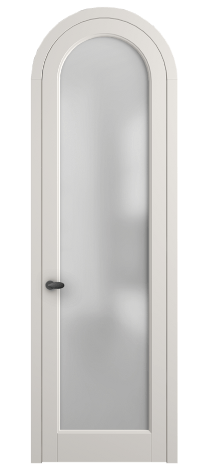 Межкомнатная дверь Палаццо 6814 Матовый пудровый белый Сатинированное стекло Цена 26036640 so'm | Volhovec