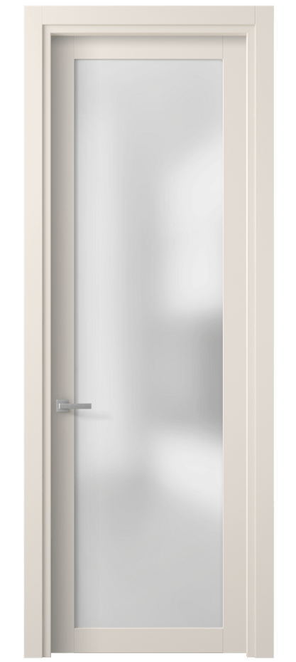 Межкомнатная дверь Planum 2102 ПЭТ кремово-белый Сатинированное стекло Цена 5147880 so'm | Volhovec