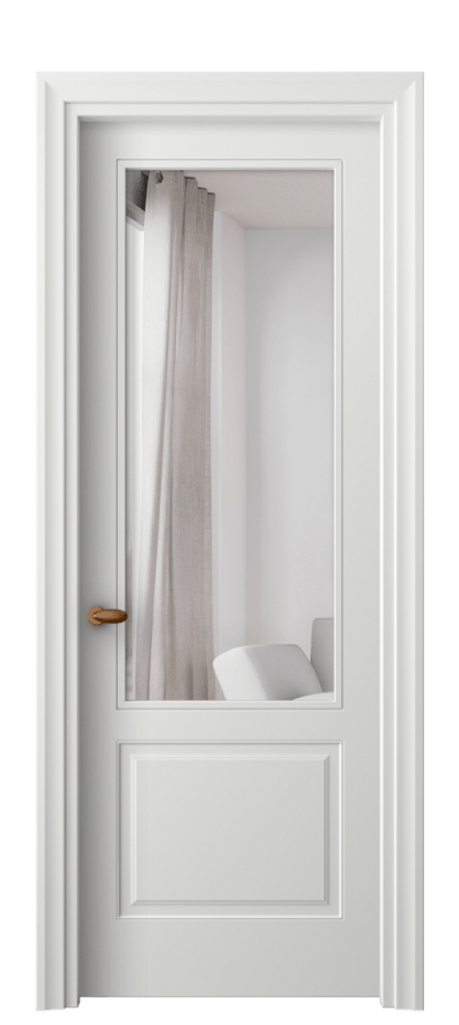 Межкомнатная дверь Эссе 8552 Матовый светло-серый Двустороннее зеркало, триплекс Цена 15265400 so'm | Volhovec