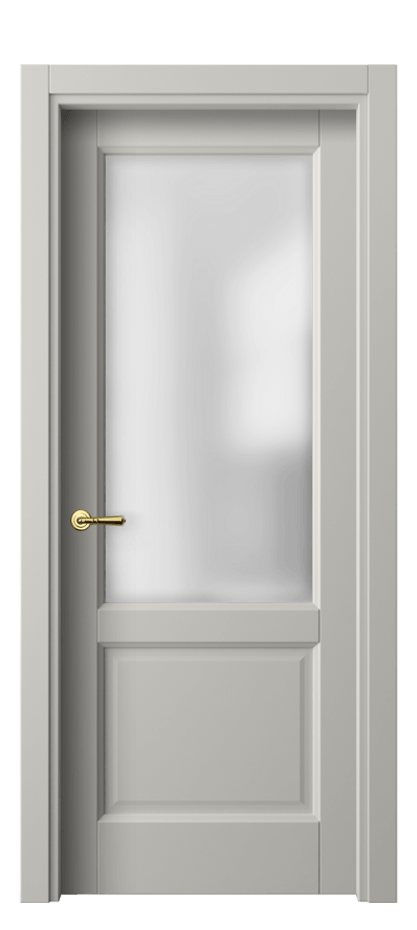 Межкомнатная дверь Galant 1422 Матовый тёплый серый Сатинированное стекло Цена 10637000 so'm | Volhovec