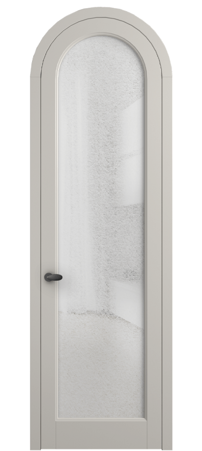 Межкомнатная дверь Палаццо 6814 Матовый облачно-серый Фактурное стекло "Лёд", триплекс Цена 26625340 so'm | Volhovec