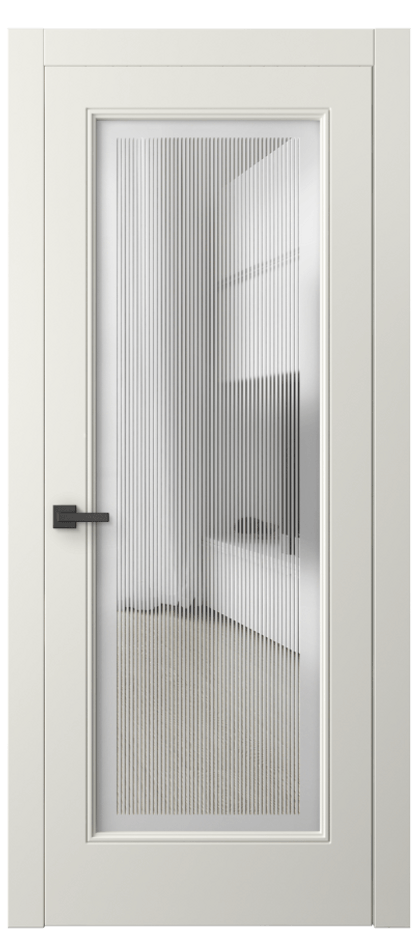 Межкомнатная дверь Линия 8300 Матовый жемчужный Сатинированное с гравировкой "Каннелюры", триплекс Цена 16990900 so'm | Volhovec